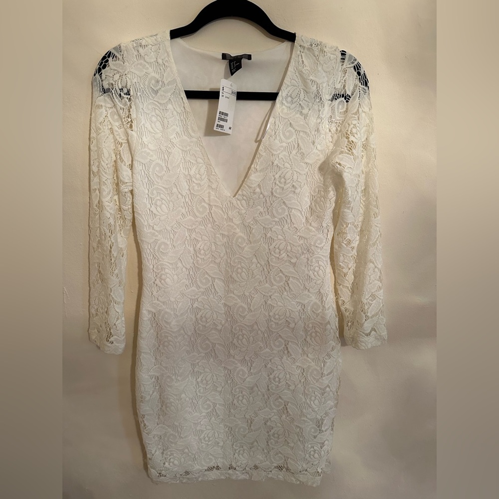 H&M lace white dress